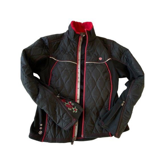 Pearl Izumi Quilted Thermal Insulated Tour Jacket M Cycling Black Full Zip - Picture 14 of 14